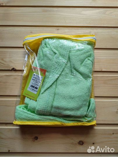 Детский махровый халат новый