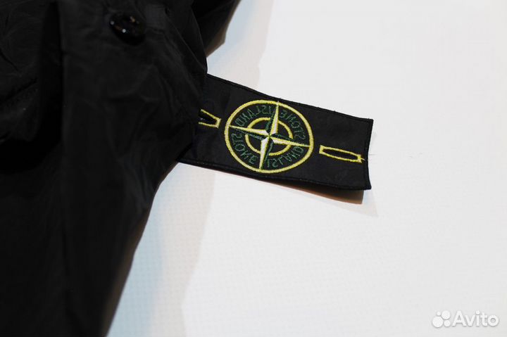 Легкая Ветровка Stone Island Черная Р 46