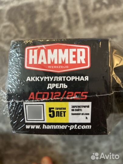 Дрель hammer acd12/2cs