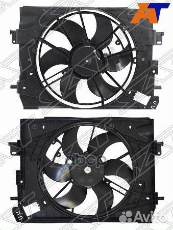 Диффузор радиатора в сборе renault logan/sander