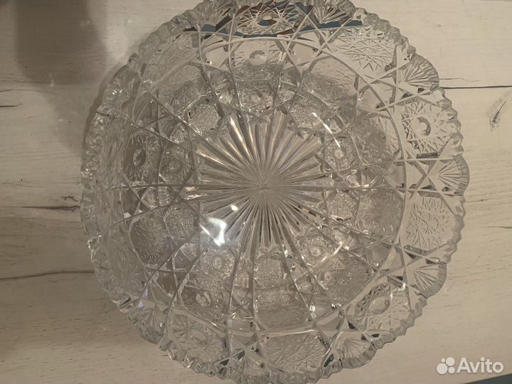 Хрустальная ваза чаша для фруктов