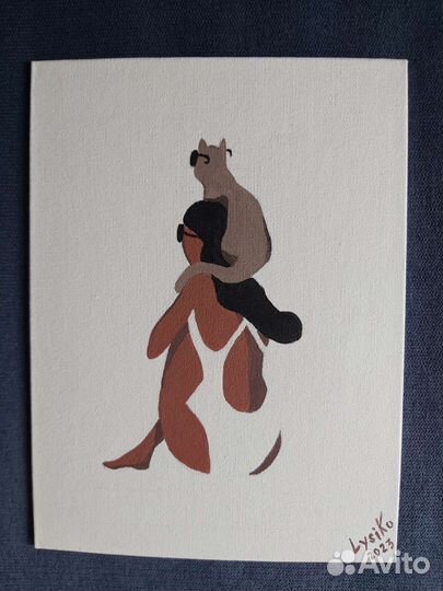 Картины акрилом на холстеРазные