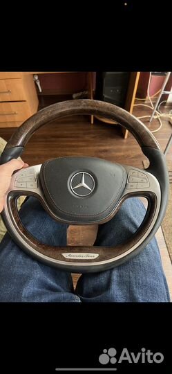 Руль mercedes w222 с подушкой