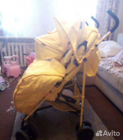 Новая Коляска-трость для двойни