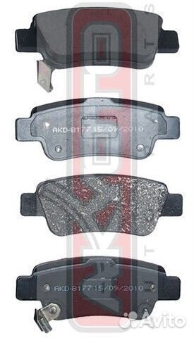 Колодки тормозные дисковые задние Akyoto AKD-8177