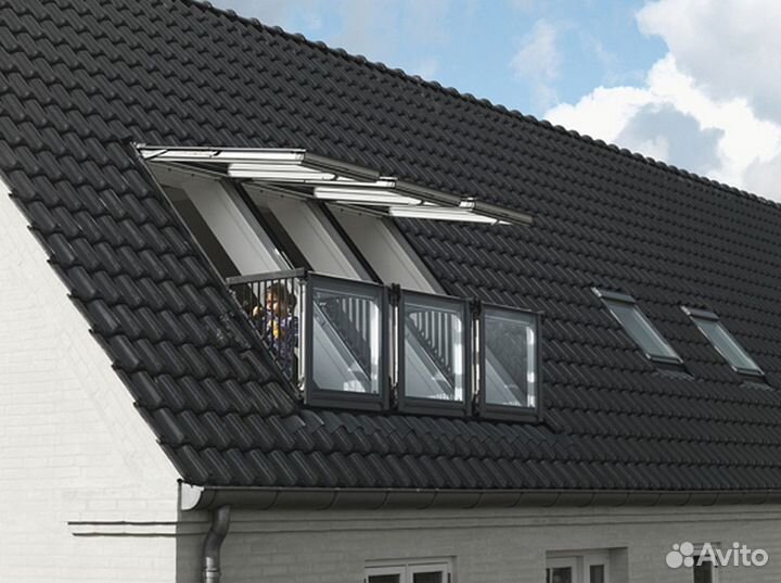 Мансардное окно балкон GDL