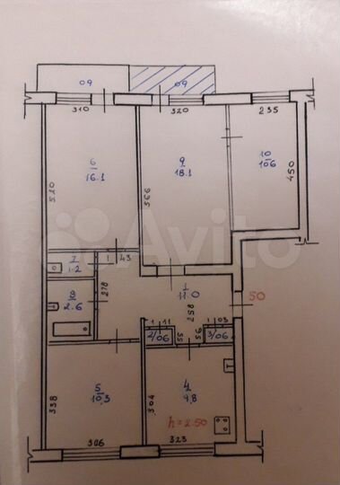 4-к. квартира, 80,9 м², 3/5 эт.