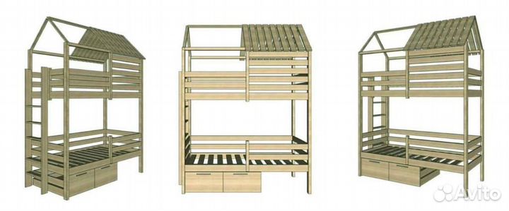 Детская кровать двухъярусная