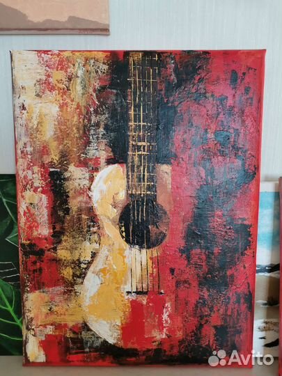 Панно акрилом на холсте
