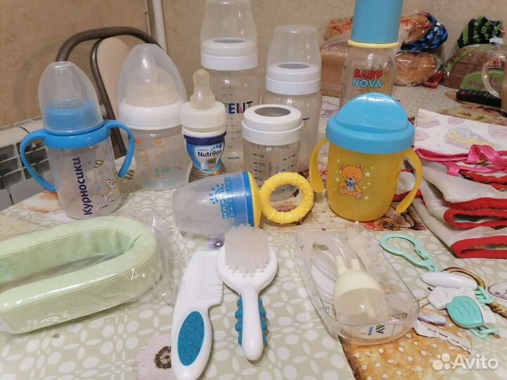 Бутылочки, пустышки и др