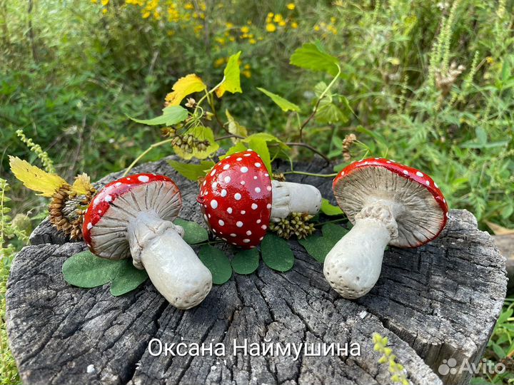 Гриб -Мухомор. игрушка на ёлку