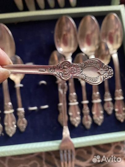 Набор столовых приборов мельхиор СССР