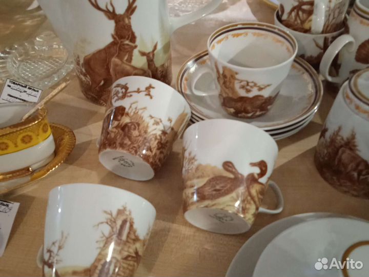 Столовый сервиз гдр Охота