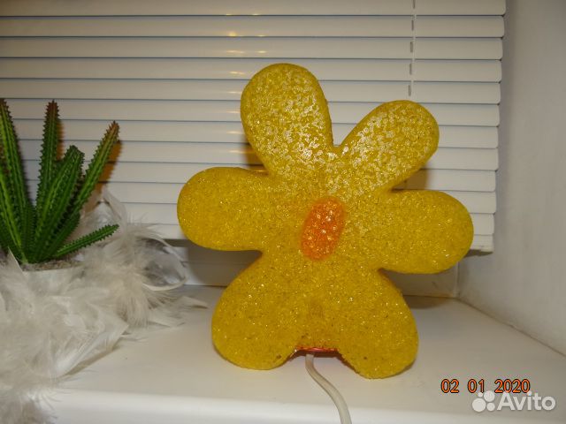 Детский небьющийся светильник-цветок