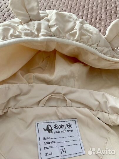 Комбинезон демисезонный 68-74