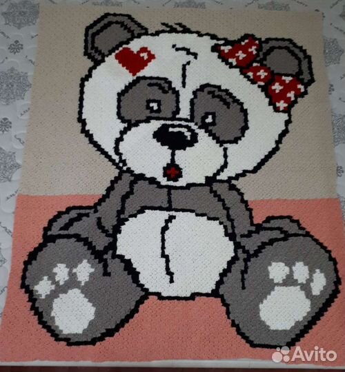 Плед детский вязаный