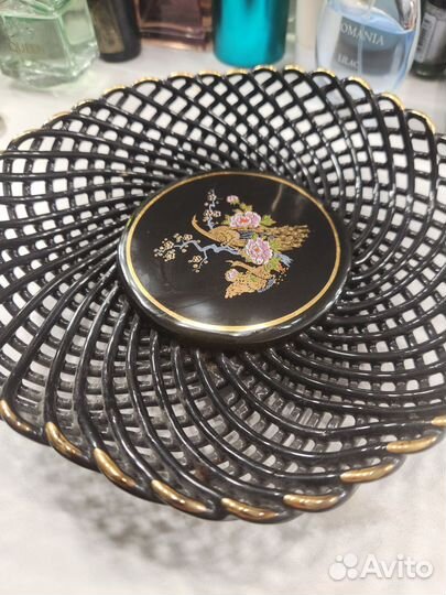 Ваза для фруктов стекло тонкое СССР