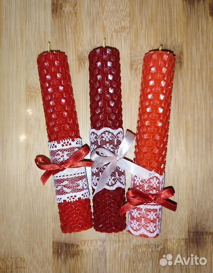 Свеча поштучно из натуральной вощины