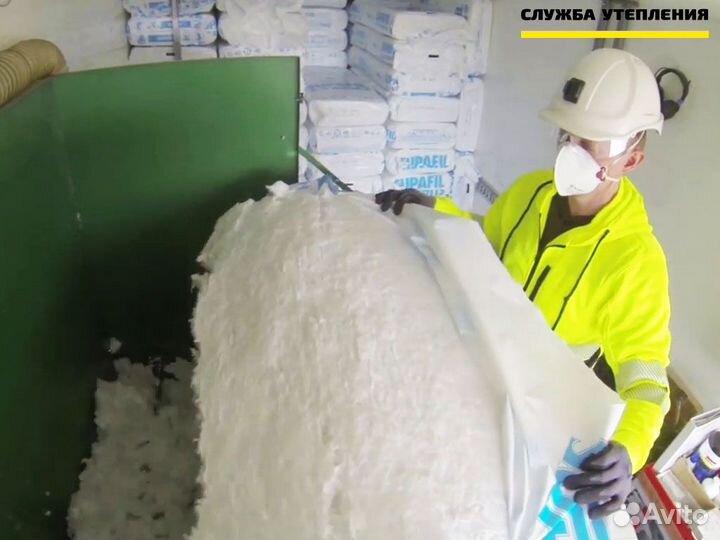 Минвата для бесшовного утепления крыши