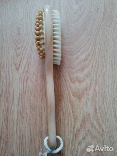 Щетка для сухого и мокрого массажа из кактуса агав