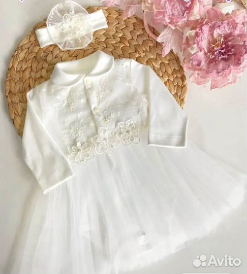 Праздничное платье-боди для маленькой принцессы