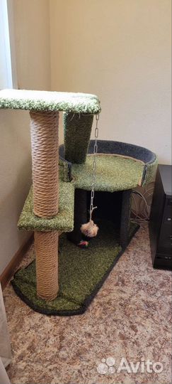 Когтеточка домик для кошки новый