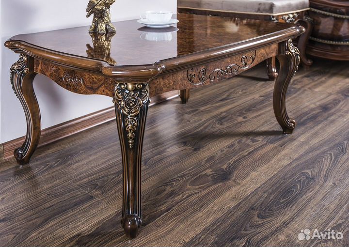 Столик прямоугольный Джоконда корень дуба глянец