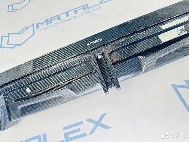 Диффузор BMW X5M F95 SQ сухой карбон со стопом