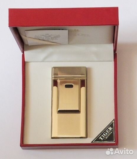 Импульсная USB зажигалка Tiger 900 золотой корпус