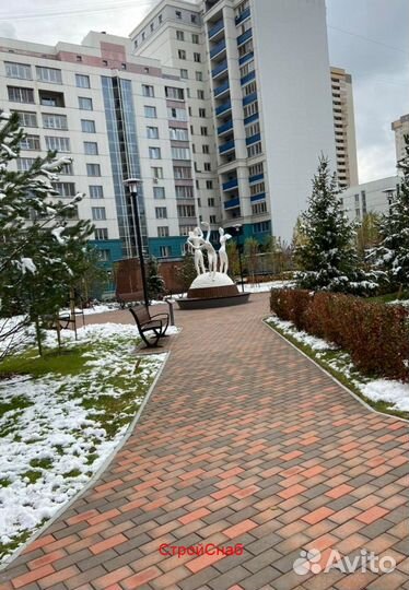 Клинкер тротуарный темно-красный флэш лср Глазго Л