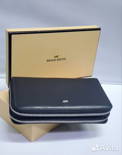 Мужской клатч натуральная кожа braun buffel