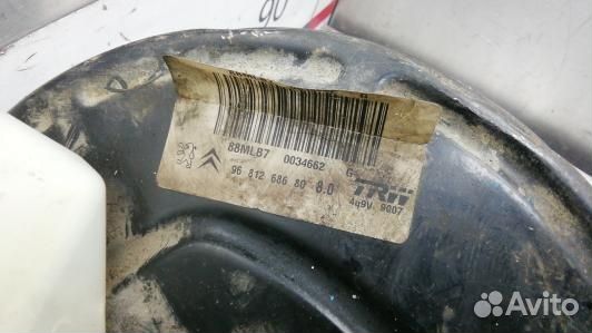 Вакуумный усилитель тормозов peugeot partner 2 (88