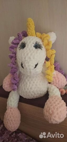 Игрушка единорожка Зефирка