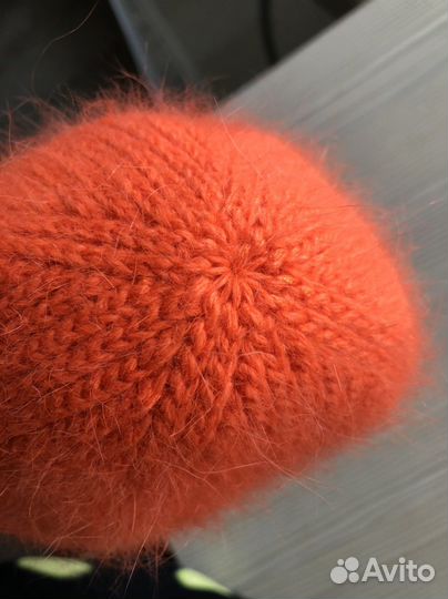 Шапка из пуха норки ручная работа