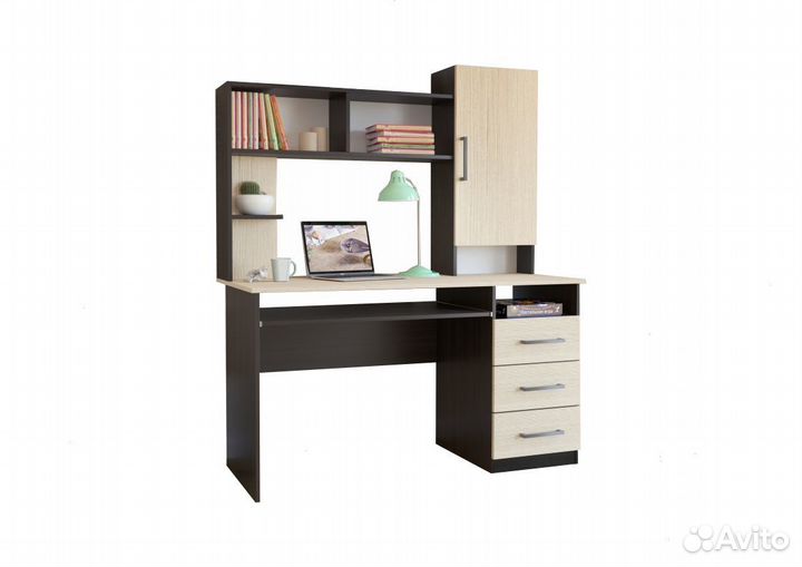 Широкий 1,3м компьютерный стол кс-09