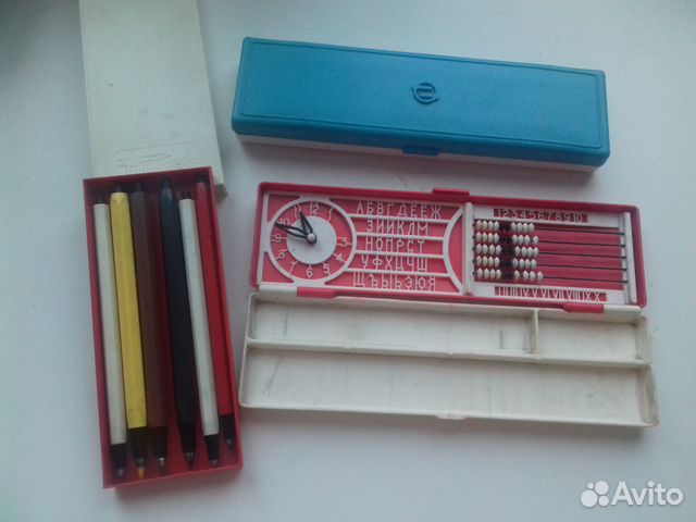 Канцелярия СССР Пенал школьный Цанговые карандаши