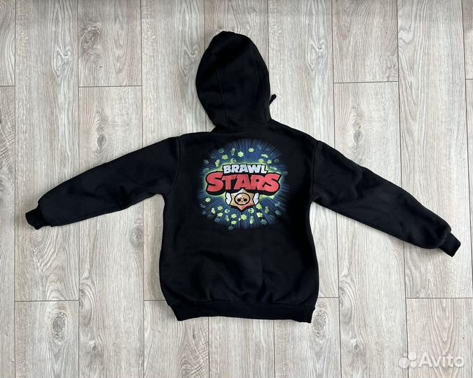 Худи Brawl Stars с начесом для мальчика 140-152