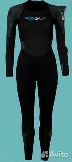 Гидрокостюм женский чёрный 3мм