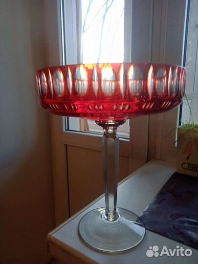 Ваза для фруктов на ножке СССР