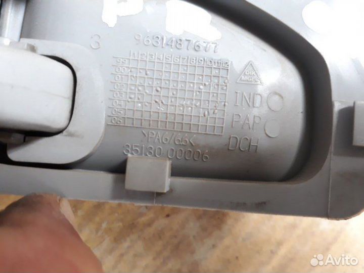 Ручка двери внутренняя передняя правая Citroen