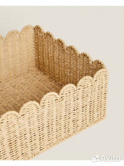 Хранение игрушек Large scalloped basket#3977