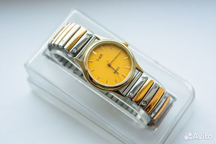 Новые часы Луч кварц на оригинальном браслете