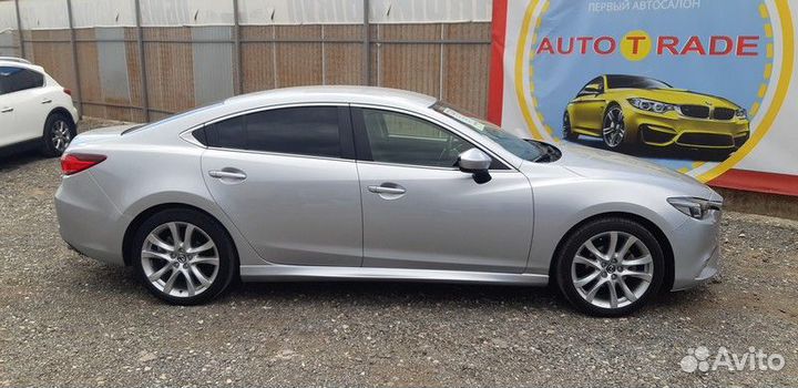 Накладки на пороги пластиковые на Mazda 6 