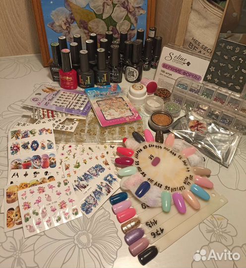 Набор для маникюра. Гель лаки, дизайн