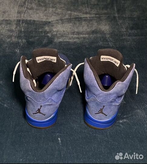 Air jordan 5 blue suede