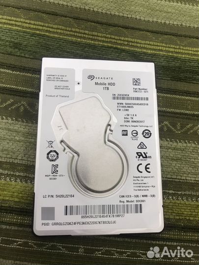Жесткий диск seagate 1tb