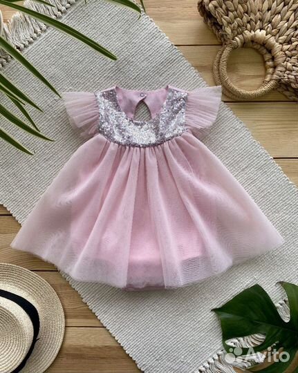 Платье боди для девочки 80-86