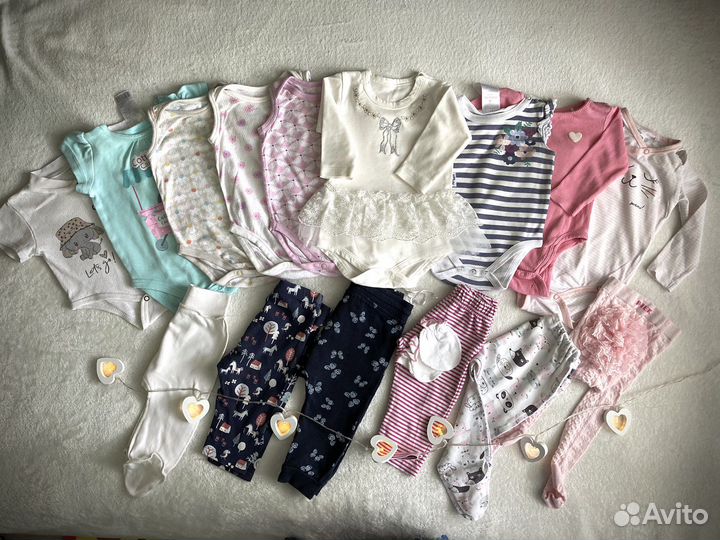 Вещи для девочки от 0 до 6 (8)мес