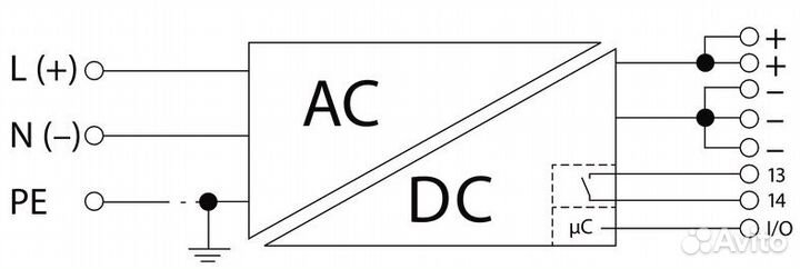Блок питания Weidmuller PRO TOP1 72W 24V 3A