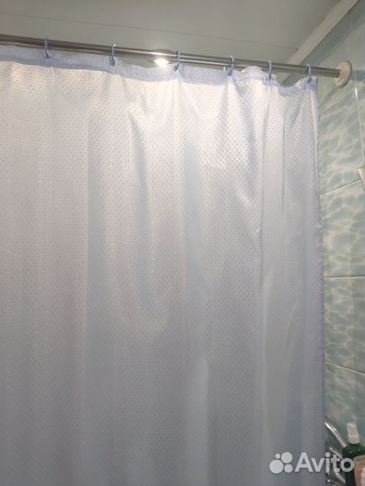 Шторка для ванной тканевая